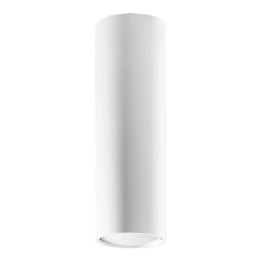 Plafonnier Lagos blanc cylindrique en matériau blanc avec élégance moderne et lumière fonctionnelle pour plafond