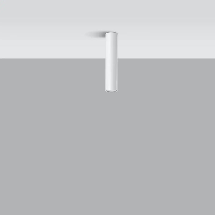 Luminaire plafonnier lagos blanc cylindrique au design minimaliste offrant élégance moderne et lumière fonctionnelle