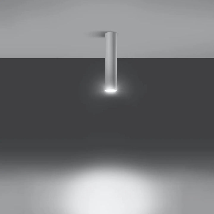 Plafonnier lagos blanc cylindrique en métal avec élégance moderne pour une lumière fonctionnelle et design contemporain