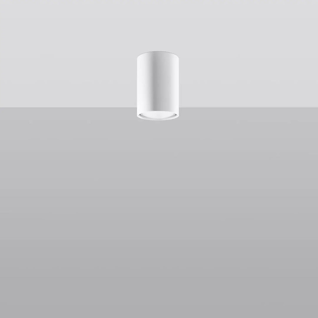 Plafonnier lagos blanc cylindrique blanc avec élégance moderne et lumière fonctionnelle pour intérieur contemporain