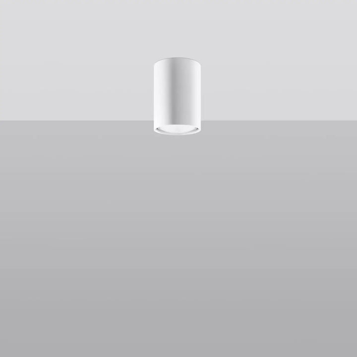 Plafonnier lagos blanc cylindrique blanc avec élégance moderne et lumière fonctionnelle pour intérieur contemporain
