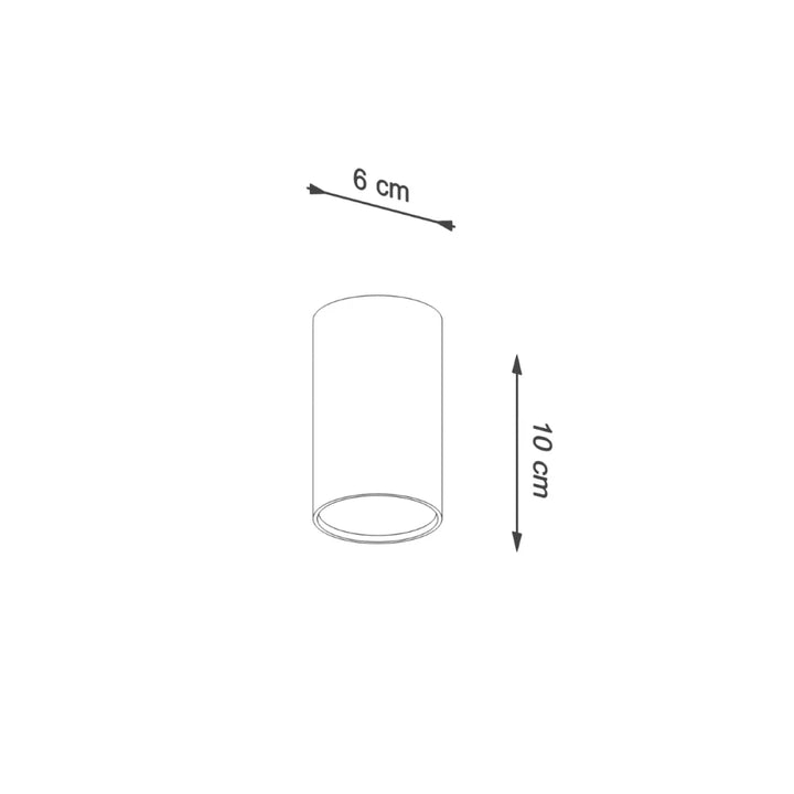 Plafonnier lagos blanc avec vase cylindrique en verre minimaliste 6 cm diamètre 10 cm hauteur élégance moderne lumière fonctionnelle