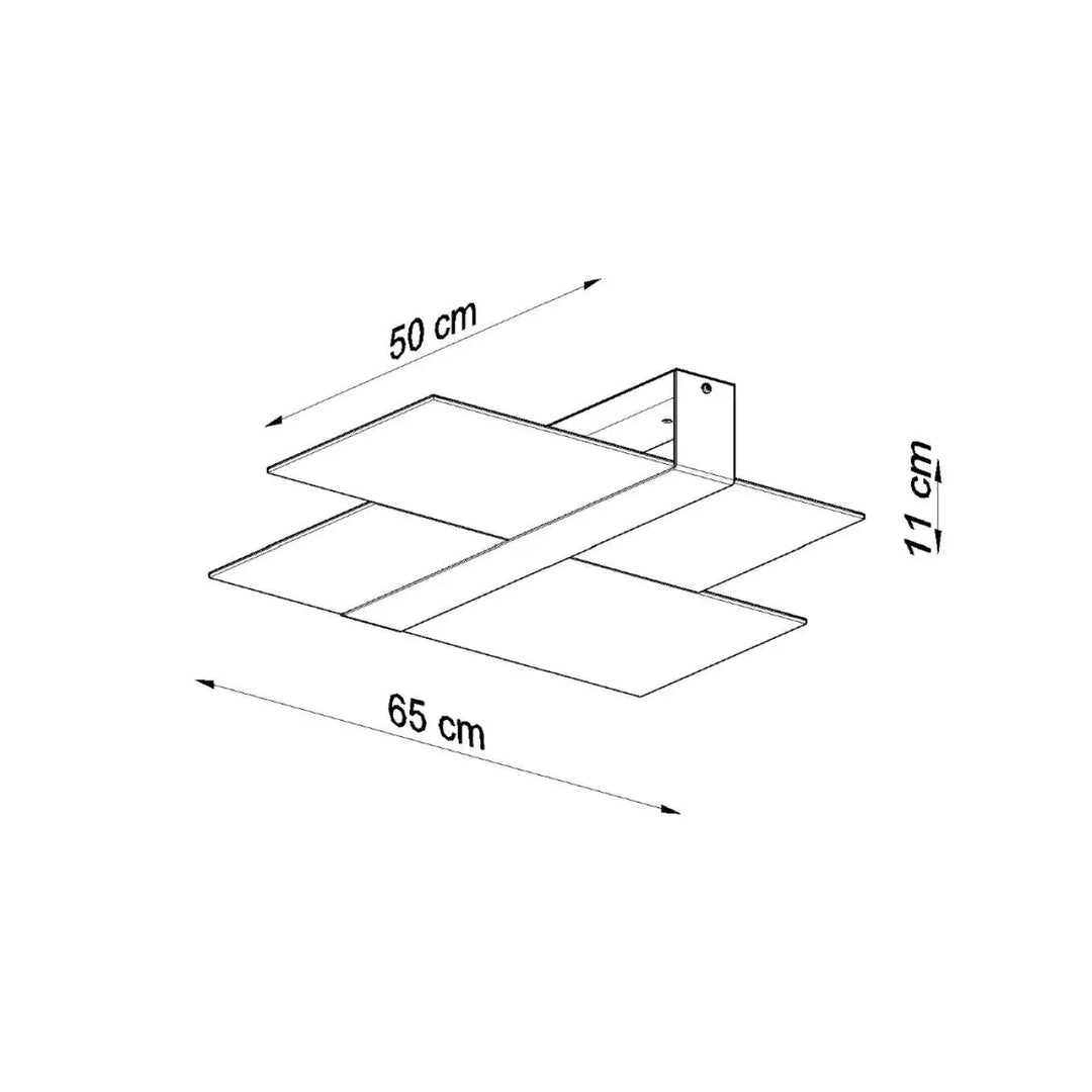 Luminaire plafonnier massimo blanc met magnifiquement en valeur un design intemporel avec finition métallique et dimensions précises