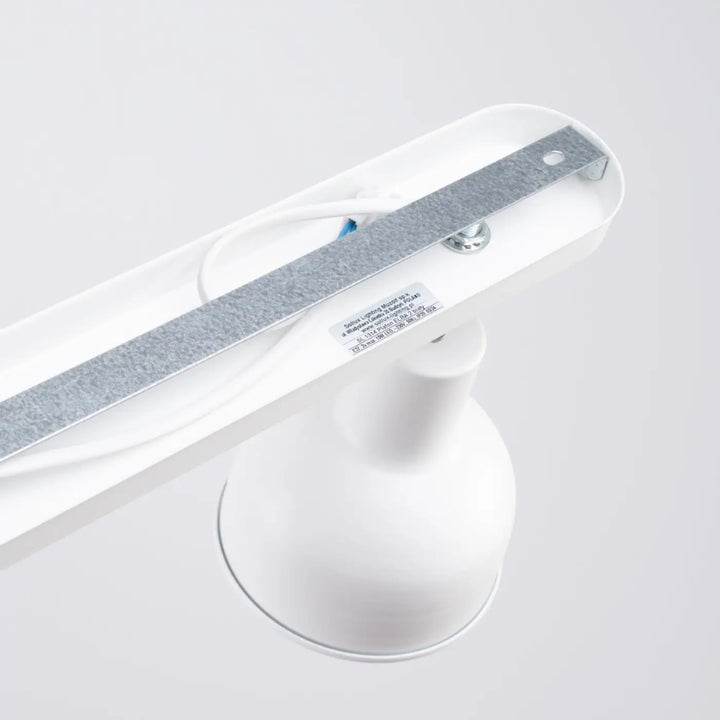 Luminaire plafonnier elba 2 blanc en lampe elba minimalisme combiné avec éléments subtils et finition mate
