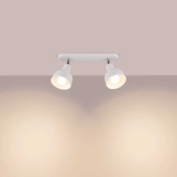 Luminaire plafonnier elba 2 blanc lampe elba avec design minimalisme combiné et éléments subtils à bras ajustables