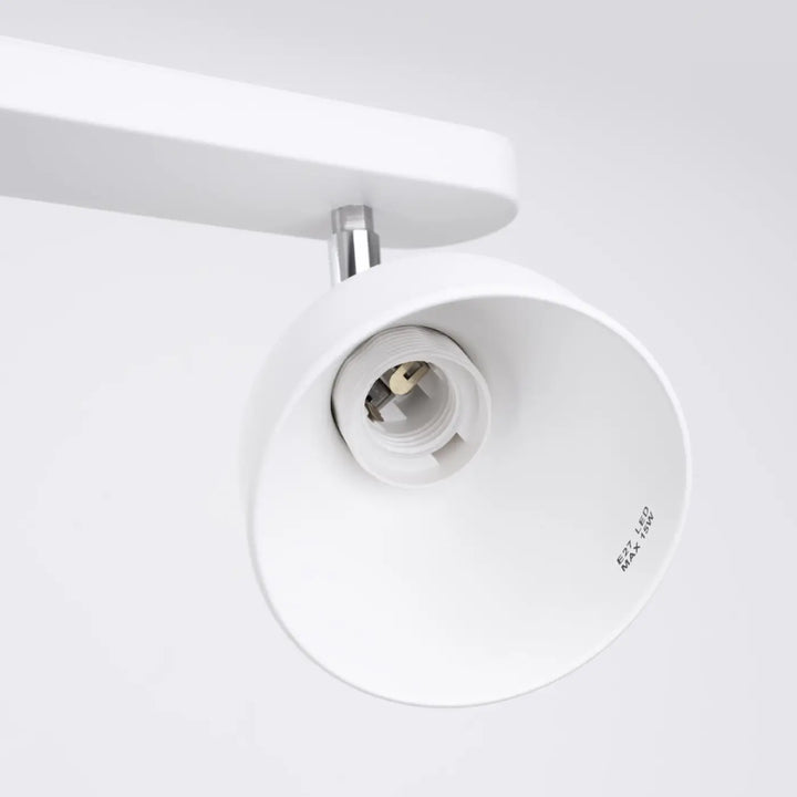 Lampe elba plafonnier blanc avec design minimalisme combiné et éléments subtils en métal pour un éclairage moderne