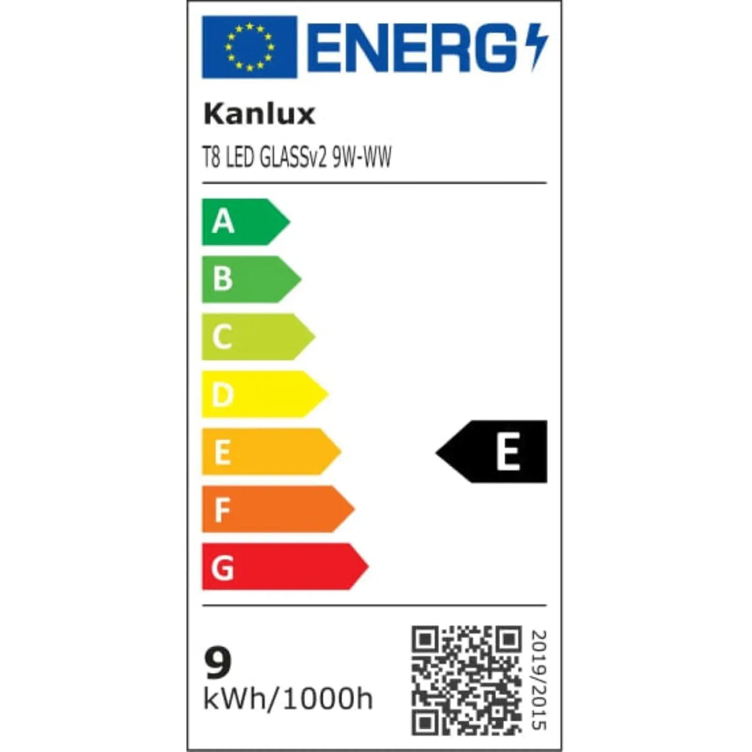 Luminaire plafonnier luna 3 blanc avec tube led kanlux t8 9w verre éclairage minimaliste plus facile warm white