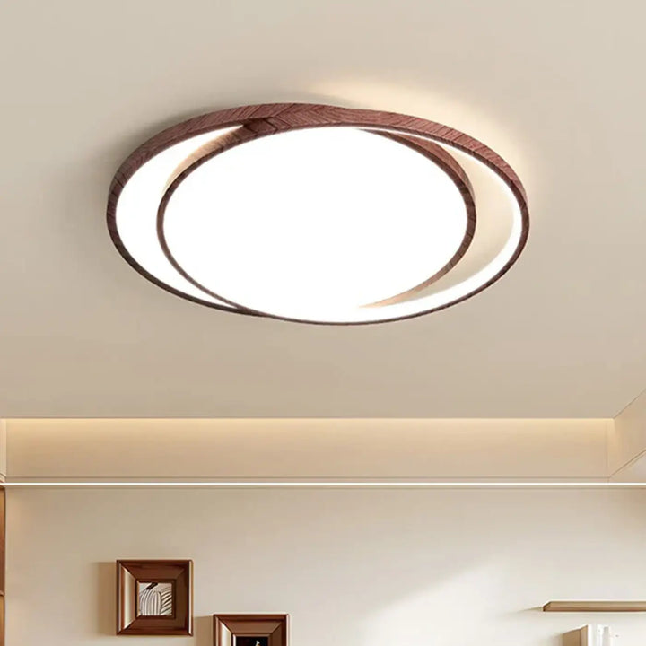 Luminaire plafonnier en bois design scandinave au style épuré