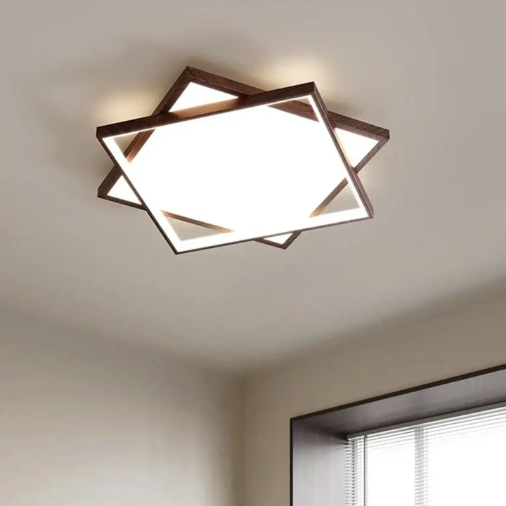 Luminaire plafonnier en bois design scandinave au style épuré