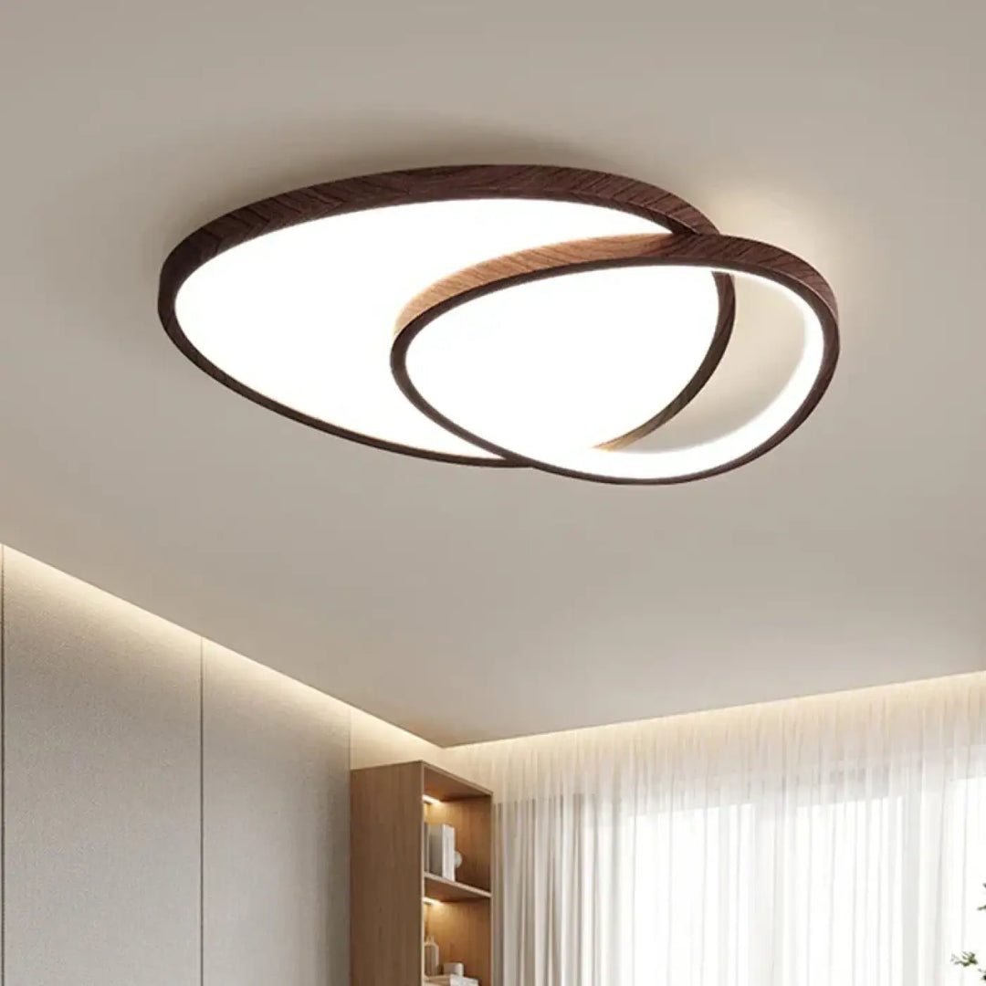 Luminaire plafonnier en bois design scandinave au style épuré