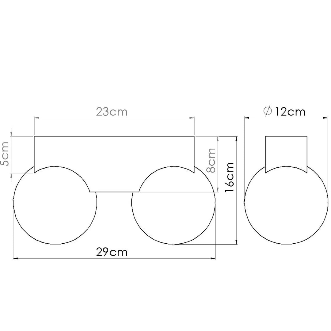 Luminaire plafonnier bulbo 2 en bois naturel avec table blanche circulaire et base minimaliste en combinaison naturelle