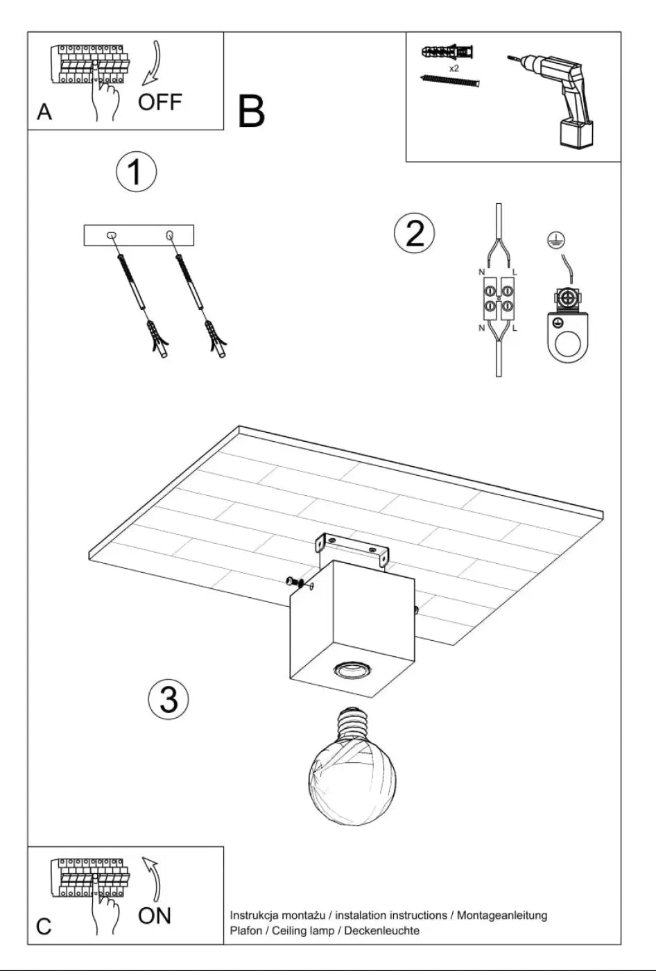 Luminaire plafonnier ariz en bois naturel avec une lampe à ampoule exposée pour un plafond ariz sentez mieux