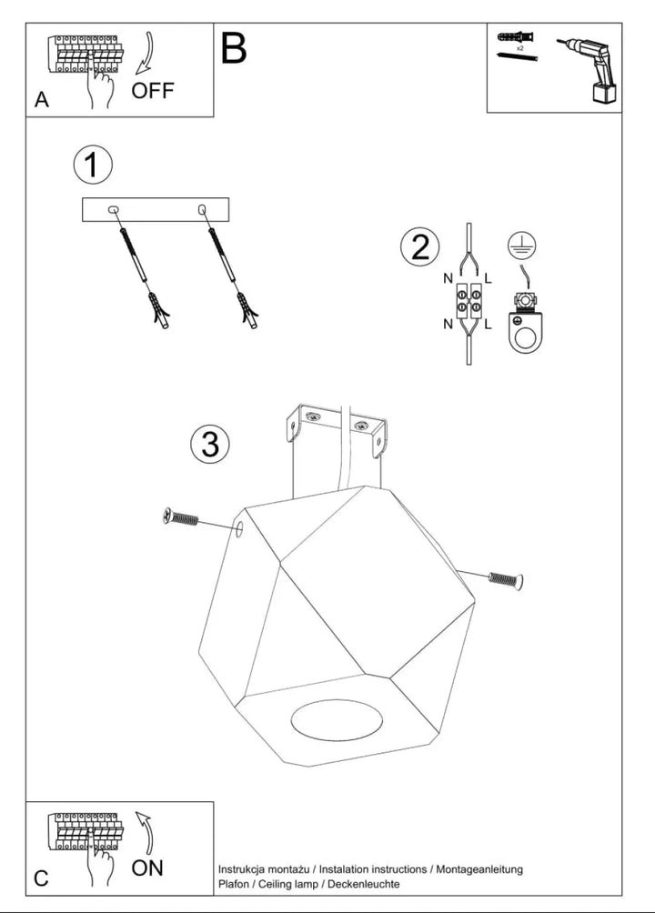 Hexagonal ceiling lamp lampe woody en bois naturel avec design géométrique style loft bois s’intégrera parfaitement