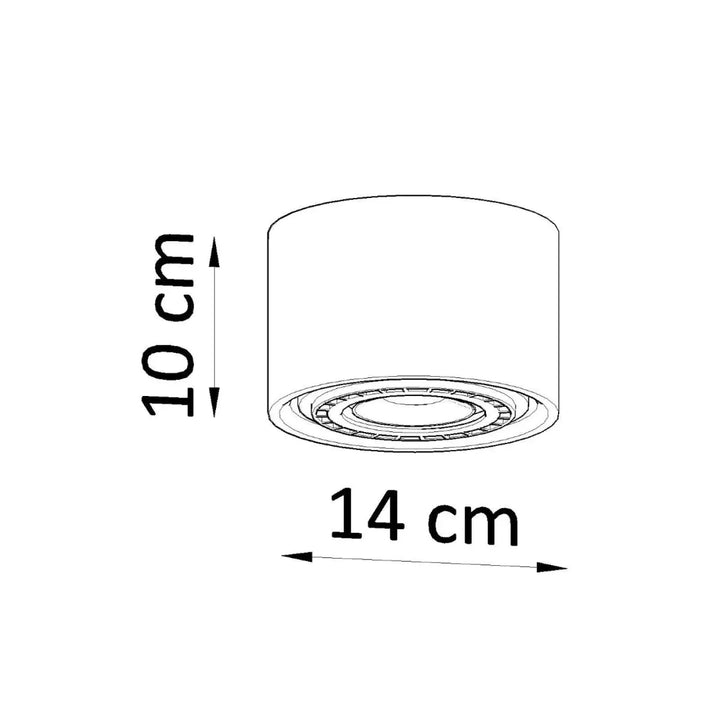 Luminaire plafonnier basic 1 en bois naturel cylindrique minimaliste 10 cm hauteur 14 cm diamètre sentez mieux