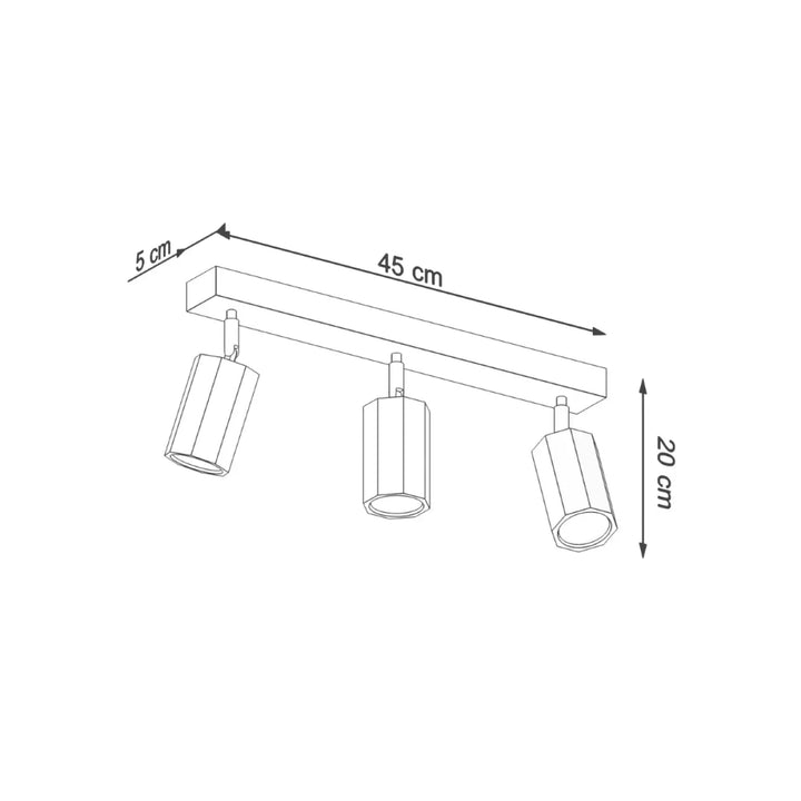 Luminaire plafonnier zeke 3 avec lampe zeke en bois chêne s’intègrera parfaitement à tout intérieur moderne