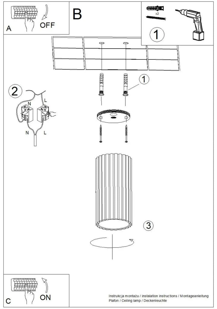 Le luminaire plafonnier ivar bordeaux led 4000k avec abat-jour modernes rainurés en verre cylindrique pour un design expressif et un confort d’utilisation optimal