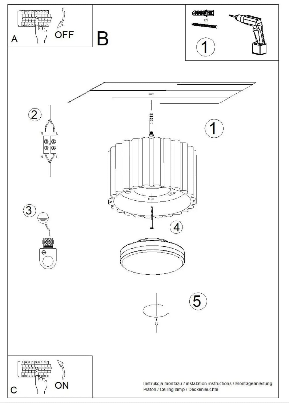 Luminaire plafonnier aura 1 bordeaux avec forme unique inspirée, abat-jour cylindrique nervuré et base circulaire