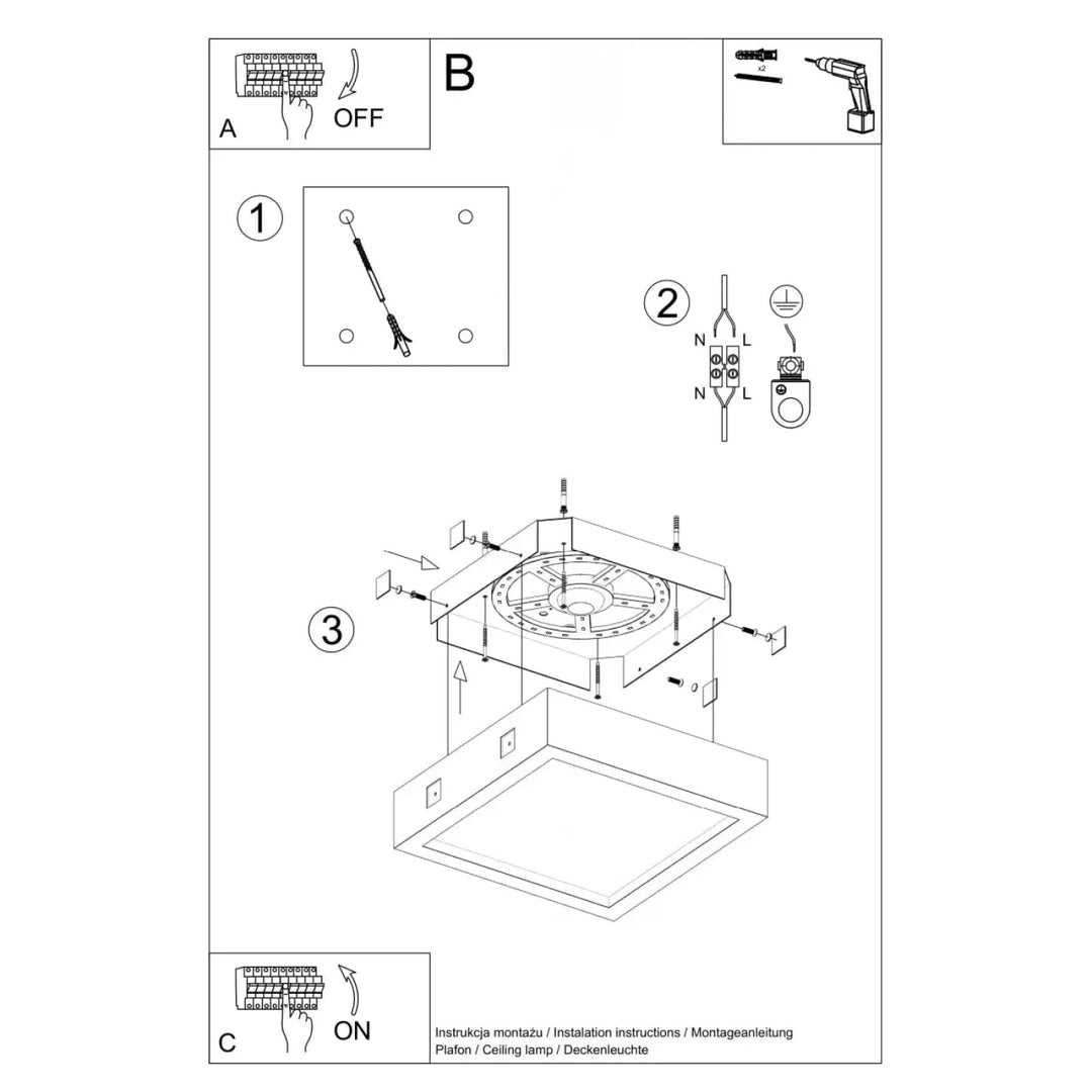 Luminaire plafonnier riza en béton moderne blanc avec diffuseur circulaire pour aménagements industriels et atmosphère harmonieuse