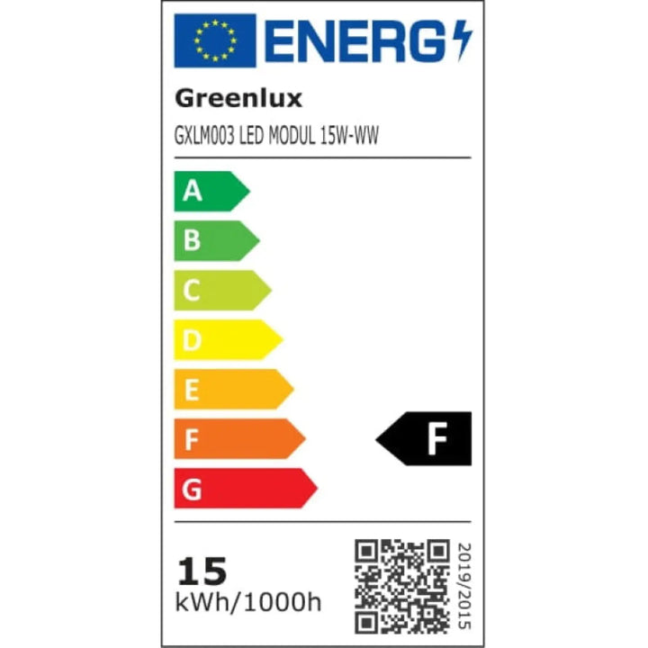 Luminaire plafonnier riza béton moderne avec module led greenlux gxlm003 15w-ww energétiquement efficient pour aménagements industriels