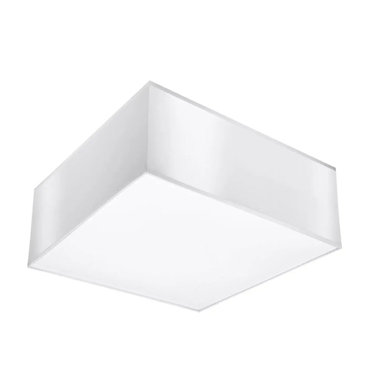 Luminaire plafonnier horus blanc avec éclairage polyvalent et forme riche en plafonnier carré design moderne