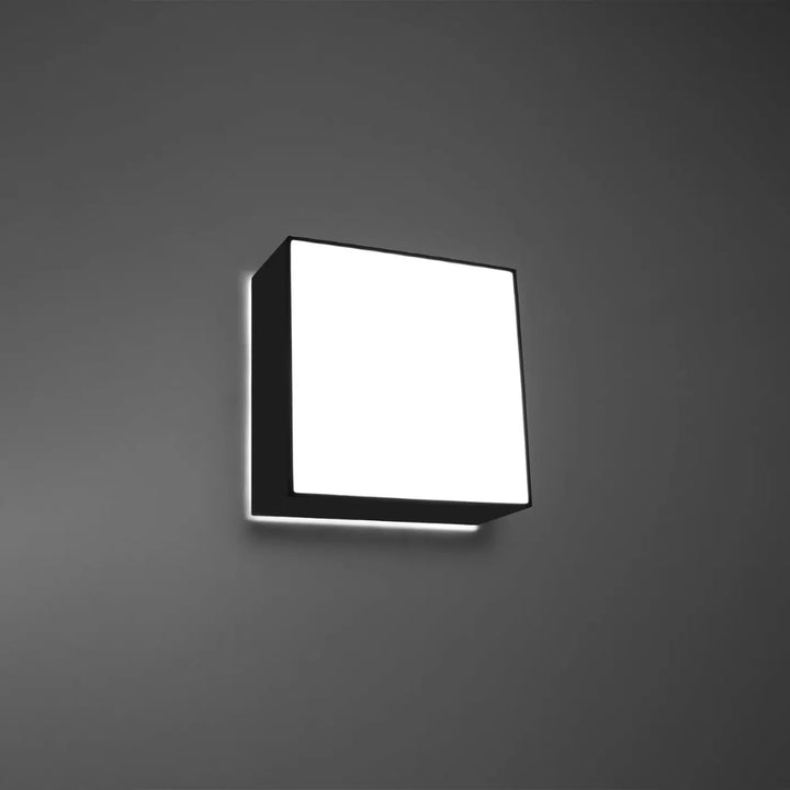 Luminaire plafonnier horus noir avec plafonnier carré en forme riche et éclairage polyvalent à panneau lumineux blanc