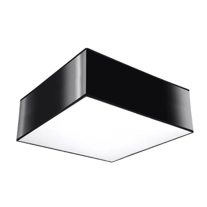 Luminaire plafonnier horus noir avec éclairage polyvalent et forme riche plafonnier carré moderne lumineux