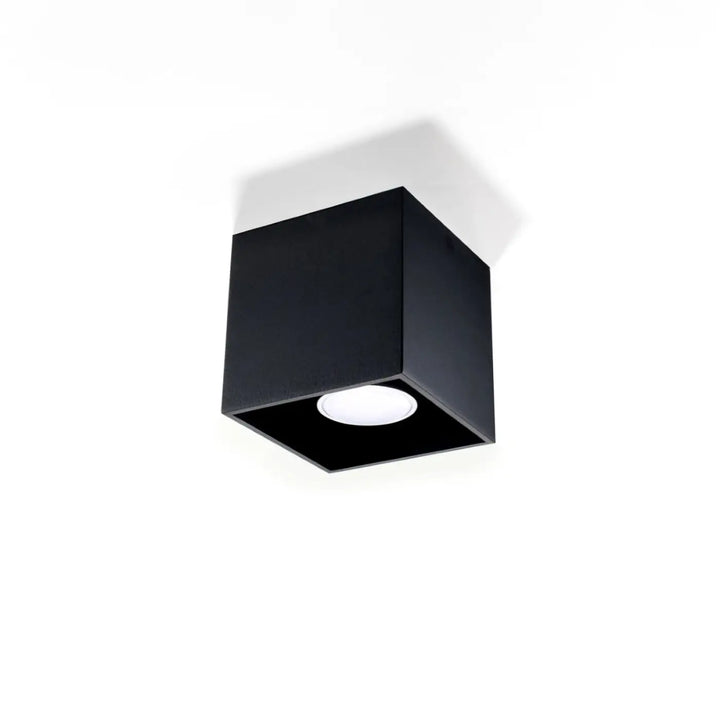 Plafonnier quad noir avec led circulaire moderne montées individuellement pour magnifique décoration intérieure