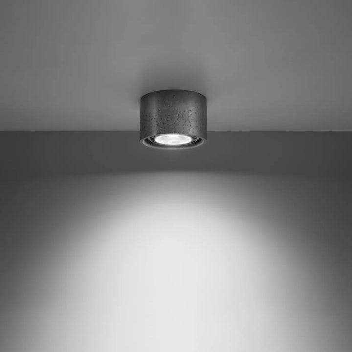 Plafonnier basic en béton de style loft avec texture concrete pour un éclairage moderne et sentez mieux chez vous