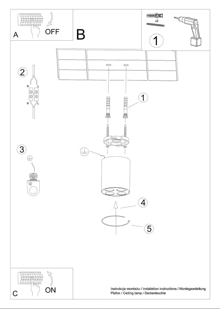 Diagramme dassemblage pour lampe zoe luminaire plafonnier led blanc design moderne et combinaison parfaite