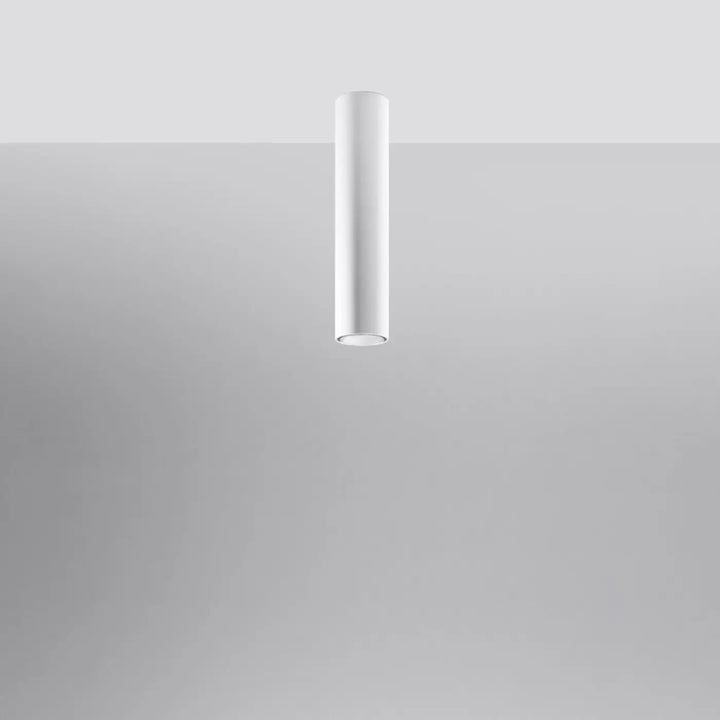 Luminaire plafonnier lagos blanc en forme cylindrique minimaliste offrant élégance moderne et lumière fonctionnelle