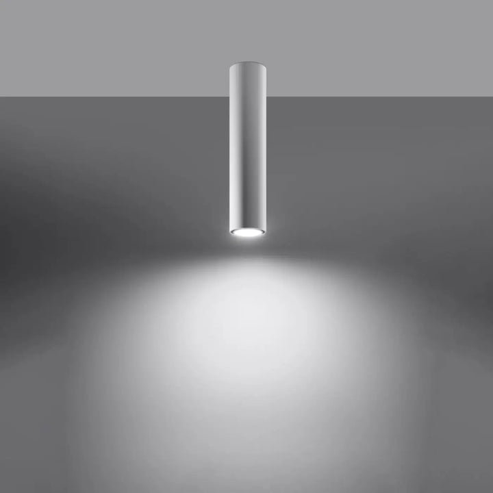 Plafonnier lagos blanc cylindrique et sleek offrant élégance moderne et lumière fonctionnelle pour plafond