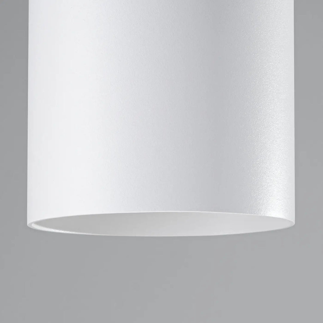 Luminaire plafonnier mika blanc cylindrique en finition mate alliant simplicité et design moderne plafond mika allie