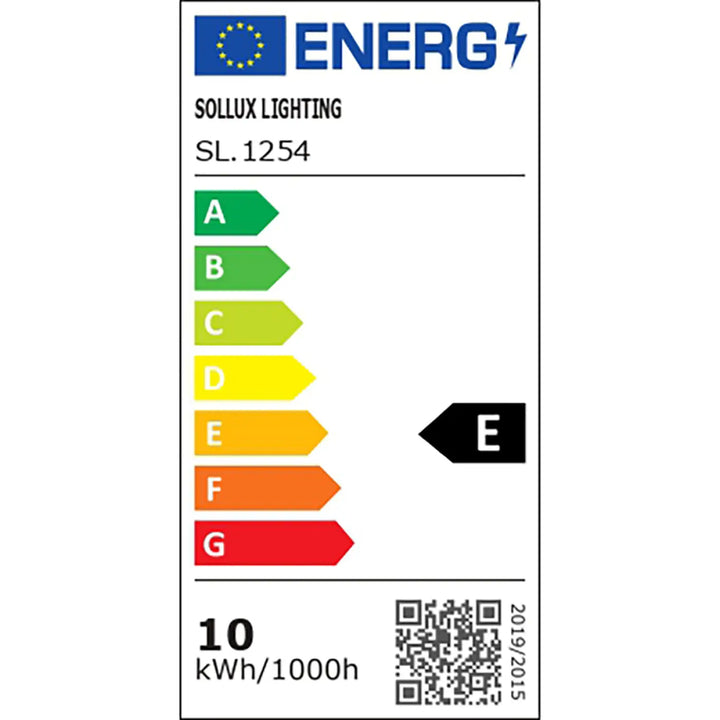 Étiquette énergétique sollux lighting sl 1254 e classée 10 kwh 1000 h pour plafonnier dio combinaison parfaite d’un caractère loft
