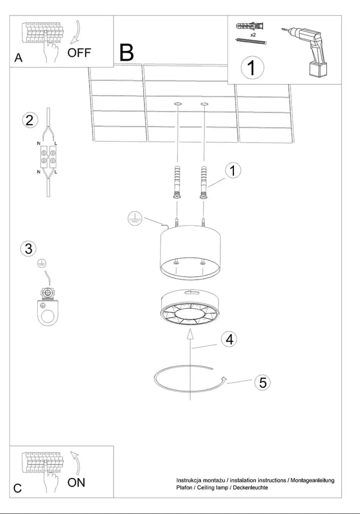 Plafonnier dio led blanc avec abat-jour cylindrique et base circulaire pour un caractère loft moderne