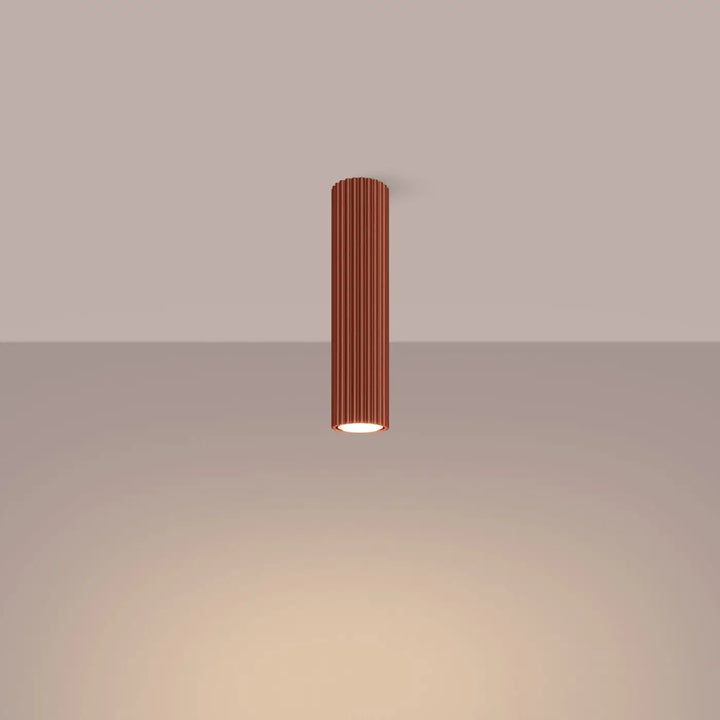 Plafonnier karbon allie design minimaliste en cuivre avec ampoules gu10 interchangeables et lumière chaude