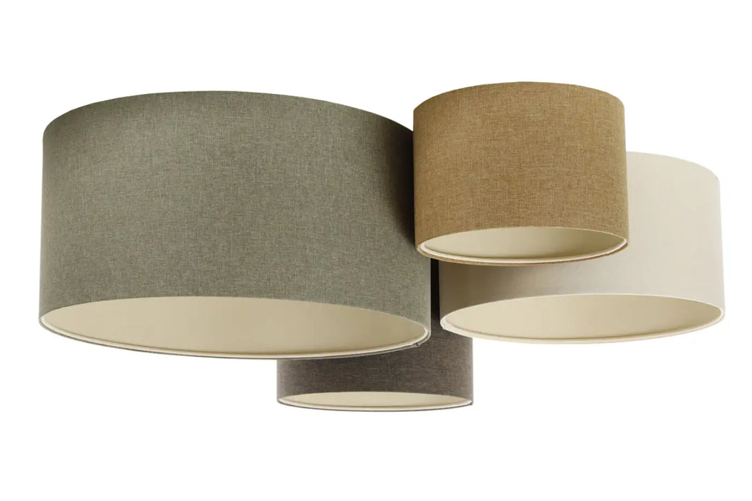 Plafond 4Flames Boho Elegant – Grey green/Graphite/Mustard yellow/Creme/Ecru