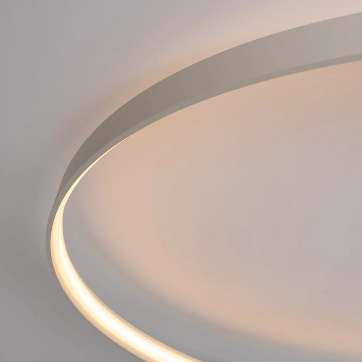 Luminaire plafonnier collection rio avec design moderne beige et éclairage led chaud 3000k finition minimaliste