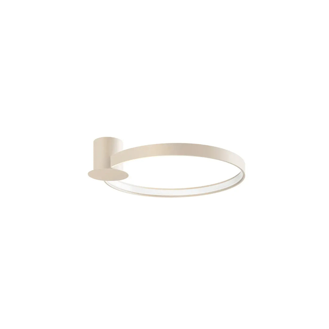 Luminaire plafonnier rio 55 beige avec design moderne et éclairage led intégré collection rio