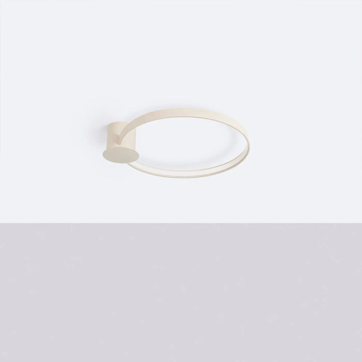 Luminaire plafonnier collection rio design moderne avec finition beige mat et lignes épurées minimalistes