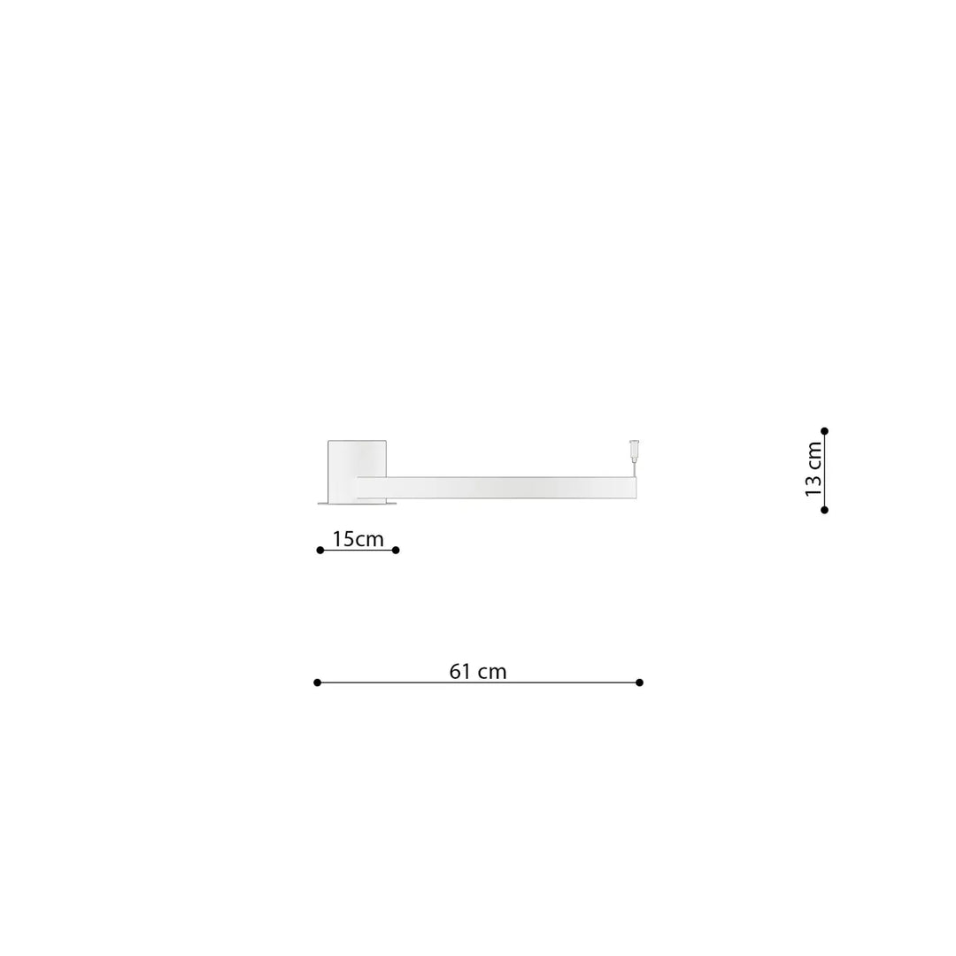 Luminaire plafonnier rio 55 3000k blanc avec modules led et design unique en finition métallique polie