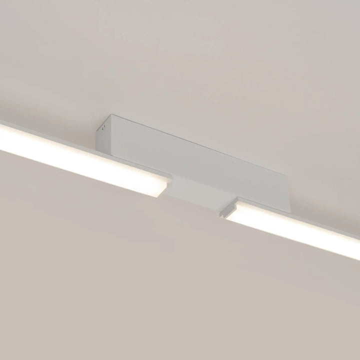 Luminaire plafonnier blanc design minimaliste avec deux bandes led éclairées excellente qualité collection lagom allient