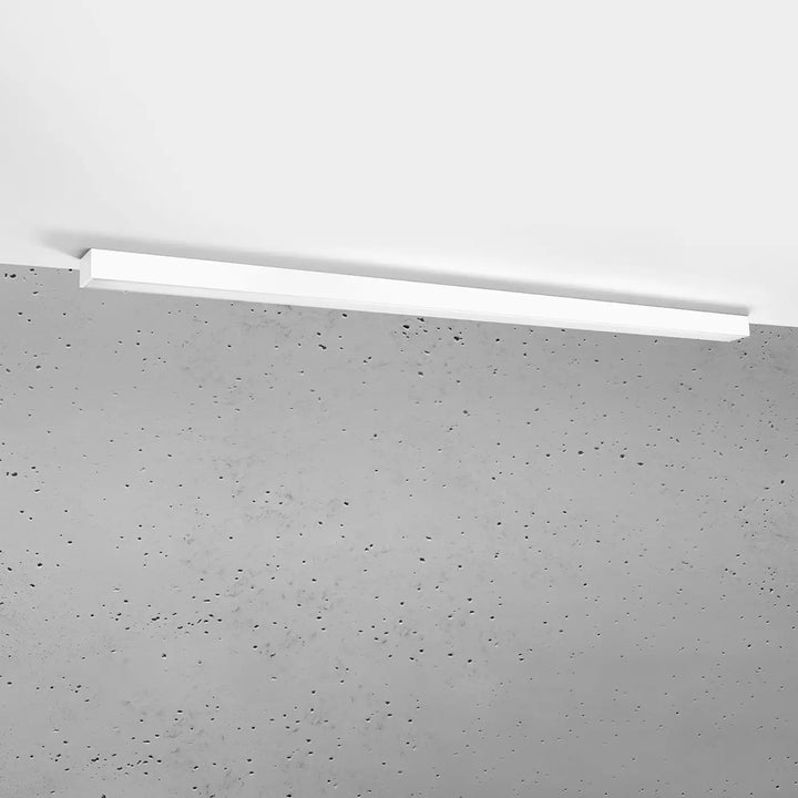 Luminaire plafonnier blanc rectangulaire de la collection pinne avec module led 3000k pour paramètres déclairage optimisés