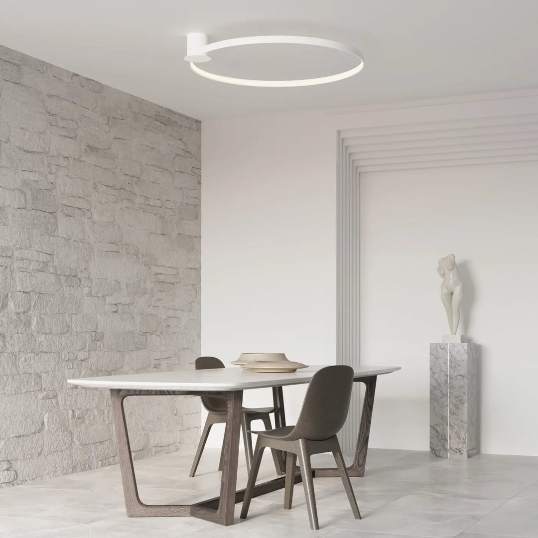 Luminaire plafonnier rio 78 blanc avec modules led design unique pour éclairage moderne et épuré