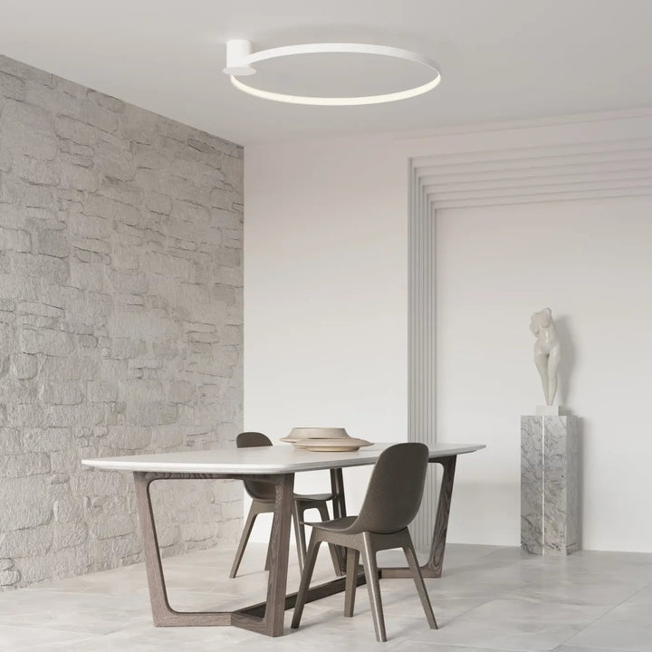 Luminaire plafonnier rio 78 blanc avec modules led design unique pour éclairage moderne et épuré
