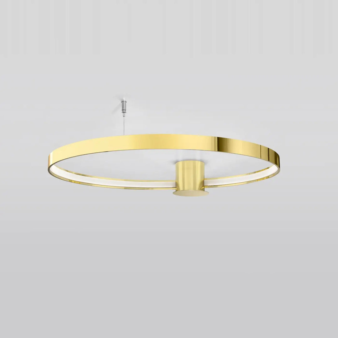 Luminaire plafonnier rio 78 3000k or poli avec modules led design unique et libre cours pour un éclairage moderne