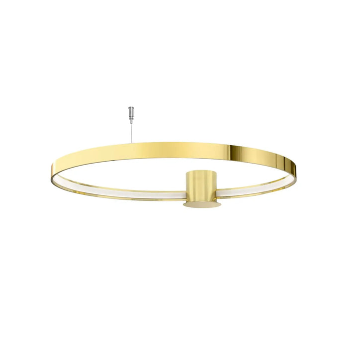Luminaire plafonnier rio 78 3000k or poli avec modules led design unique et esthétique minimaliste libre cours