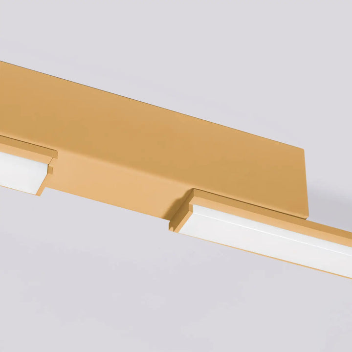 Luminaire plafonnier lagom 3000k doré design minimaliste avec excellente finition et led intégrées collection lagom allie