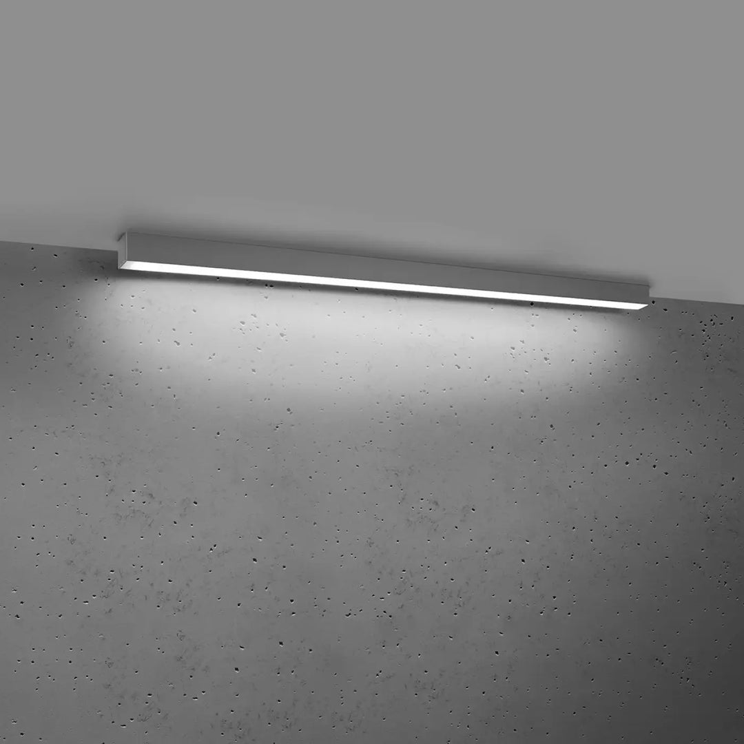 Luminaire plafonnier pinne 118 4000k collection pinne en métal gris avec module led et paramètres d’éclairage moderne