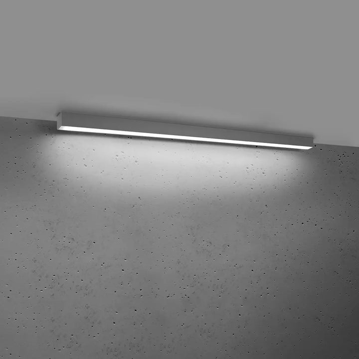 Luminaire plafonnier pinne 118 4000k collection pinne en métal gris avec module led et paramètres d’éclairage moderne