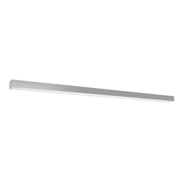 Luminaire plafonnier pinne 150 gris en aluminium avec led 4000k et paramètres d’éclairage pour différentes tailles